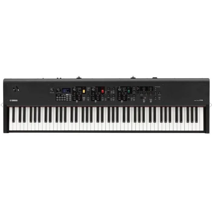 Yamaha CP88 Digital Stage Piano w/ Natural Wood Graded Hammer Keyboard (Black)