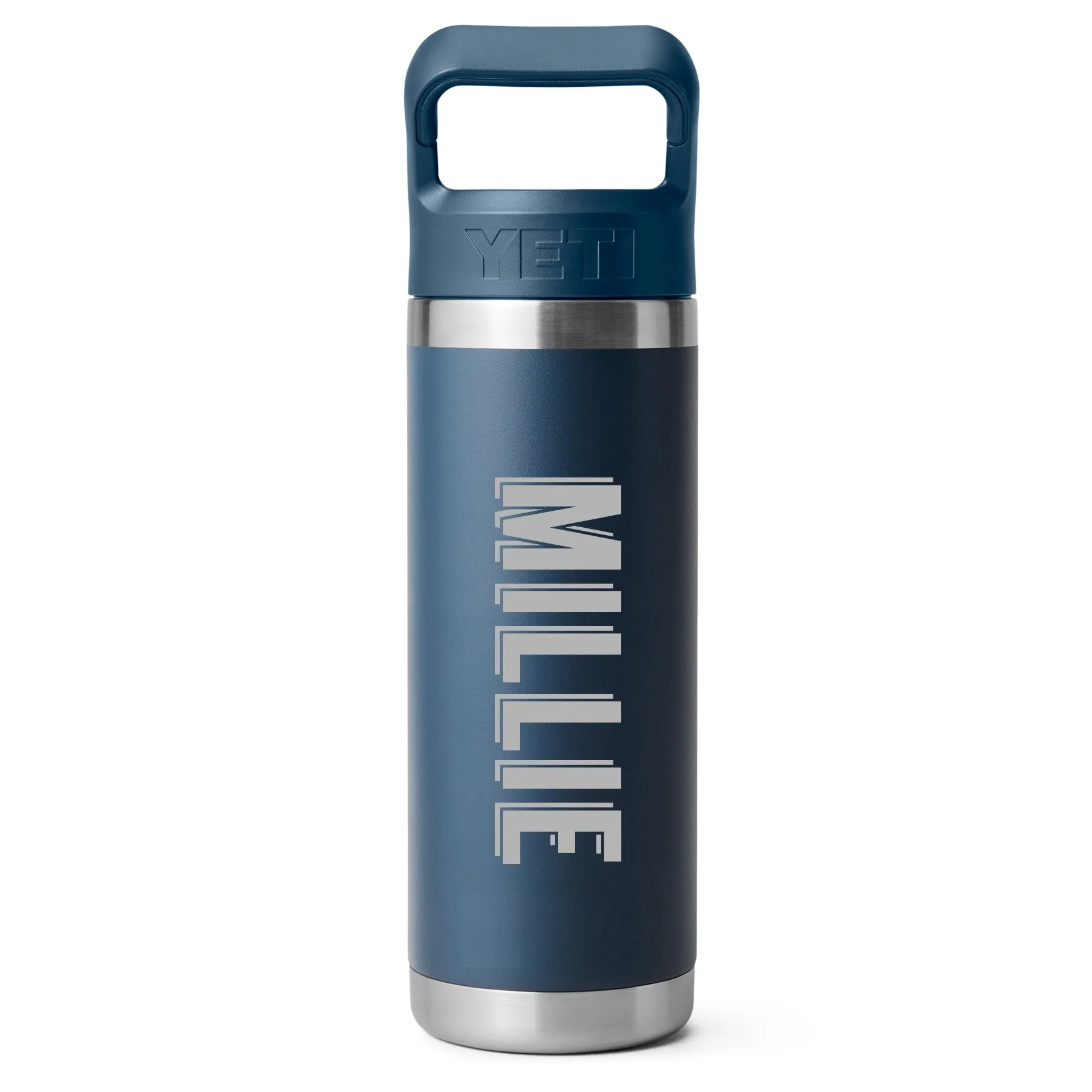 YETI Rambler 532 ml (18 oz) Bottle with colour matched straw lid - CUSTOMIZED