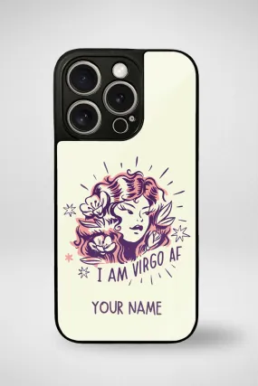 Zodiac Virgo Customized Glass Mobile Case - iPhone, Samsung & OnePlus